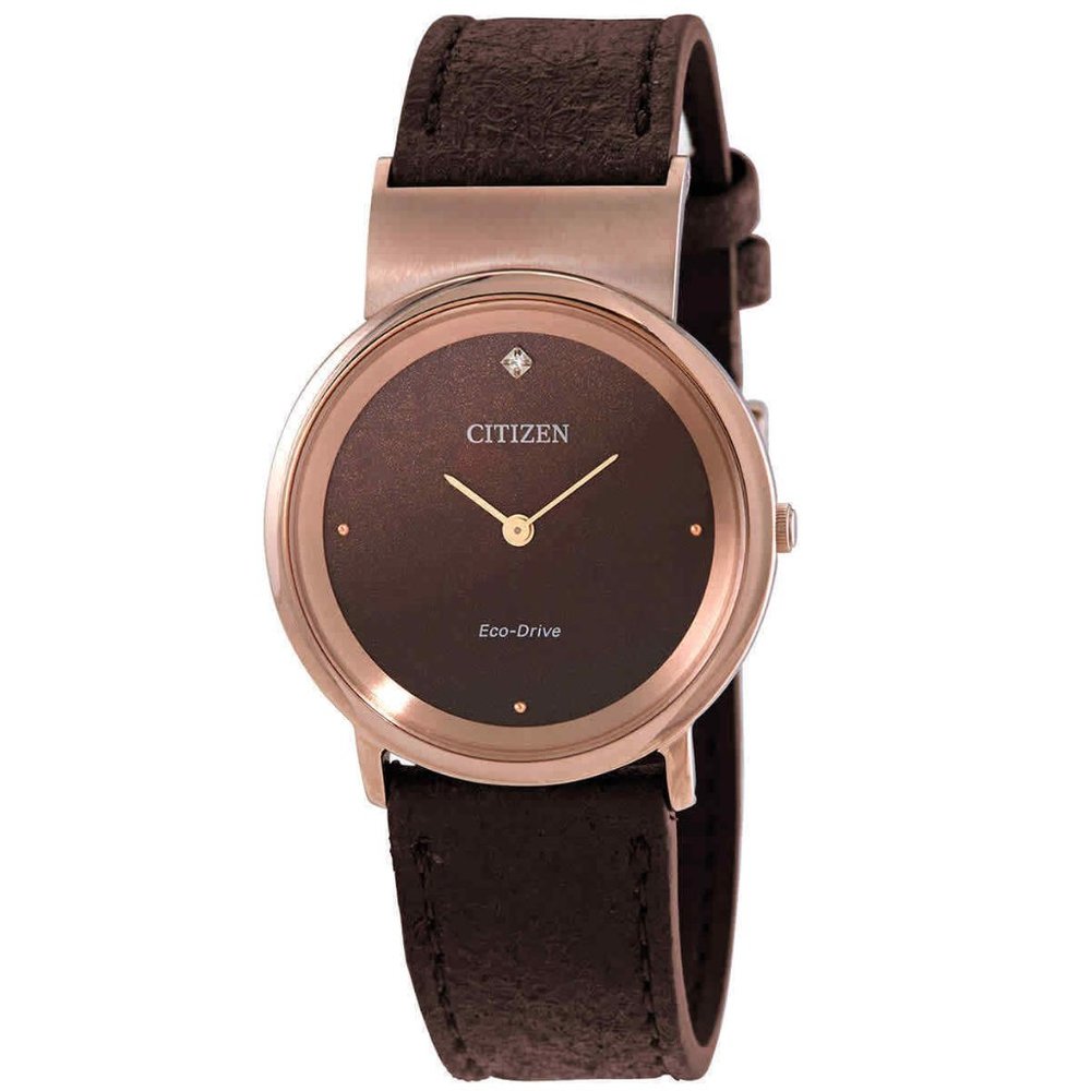 New Citizen Brown Ladies Eco Watch